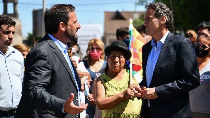 Ariel Sujarchuk y Gabriel Katopodis recorrieron distintas obras de infraestructura que se realizan en Belén de Escobar 