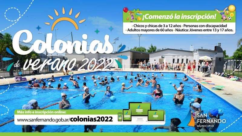 San Fernando inició la inscripción para sus Colonias de Verano 2022