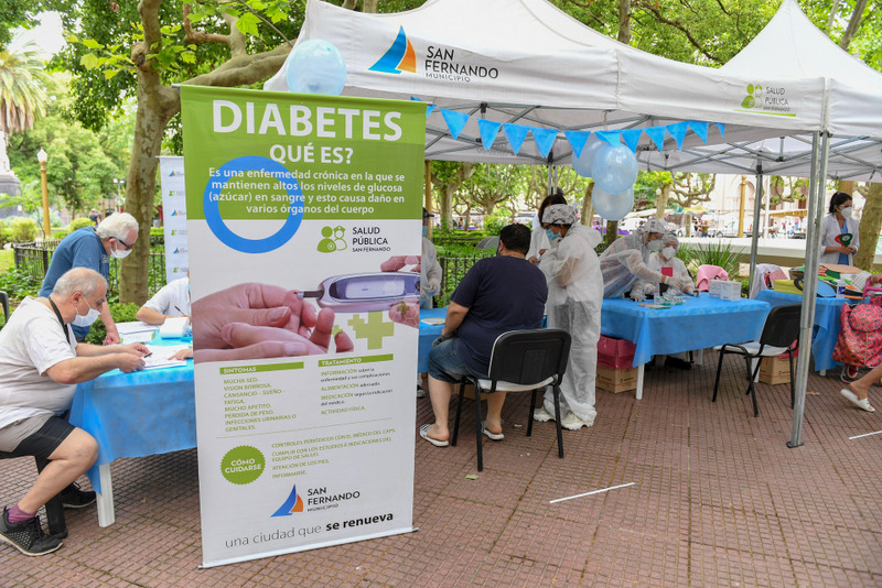Este miércoles: jornada por el “Día Mundial de la Diabetes” en San Fernando