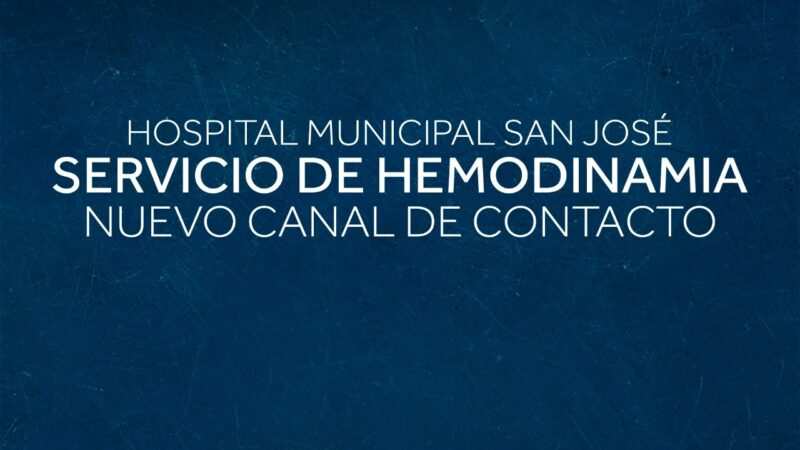 Exaltación, atención directa del Servicio de Hemodinamia