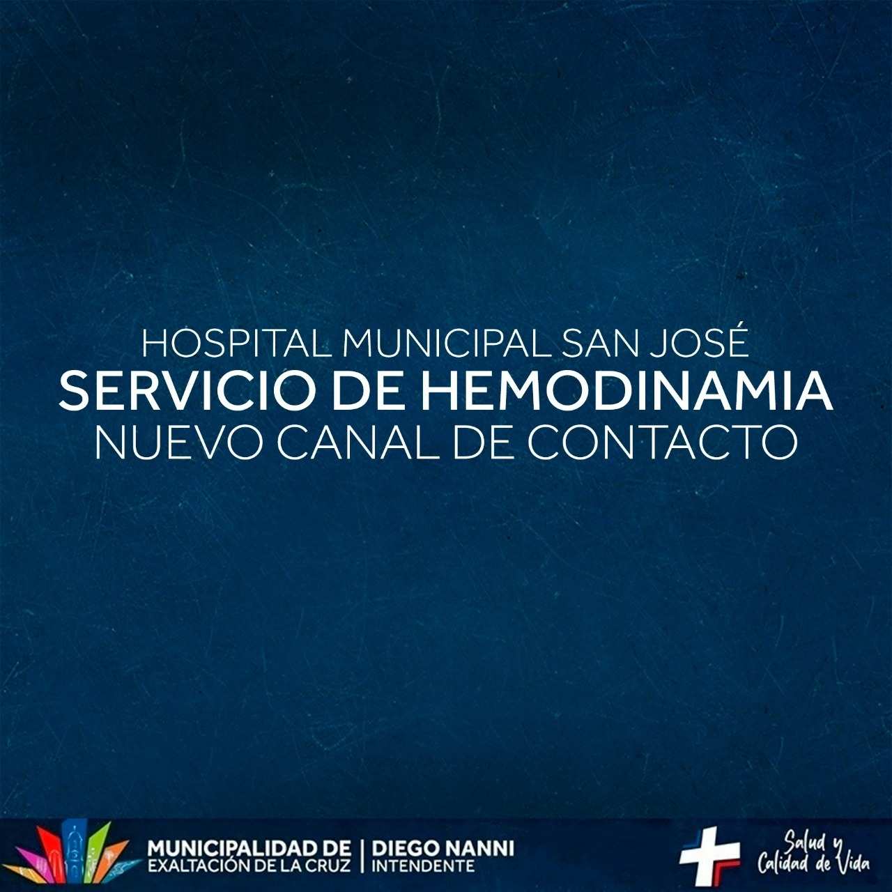 Exaltación, atención directa del Servicio de Hemodinamia