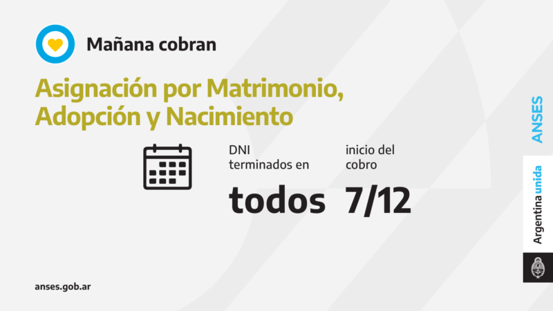 ANSES, calendarios de Pago del Martes 7 de Diciembre