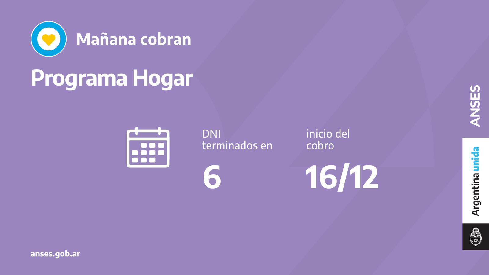 ANSES, calendarios de Pago del Jueves 16 de Diciembre