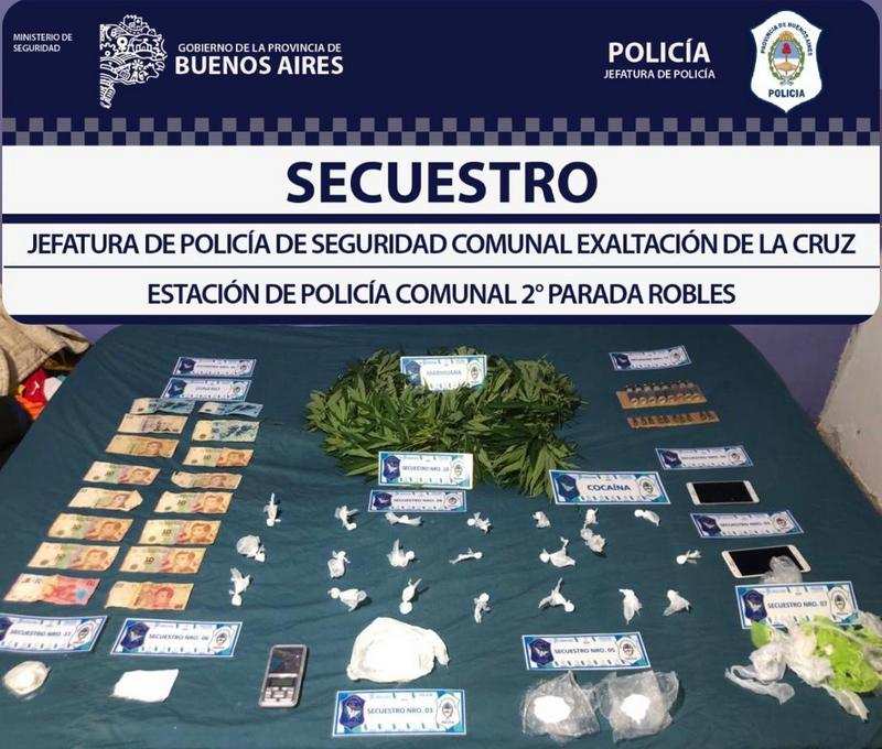 Robles, detuvieron a un sujeto que vendía Drogas