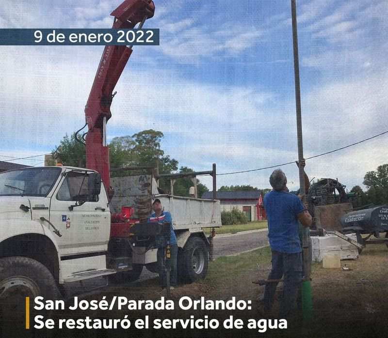 Exaltación, se reestableció Servicio de Agua en Parada Orlando
