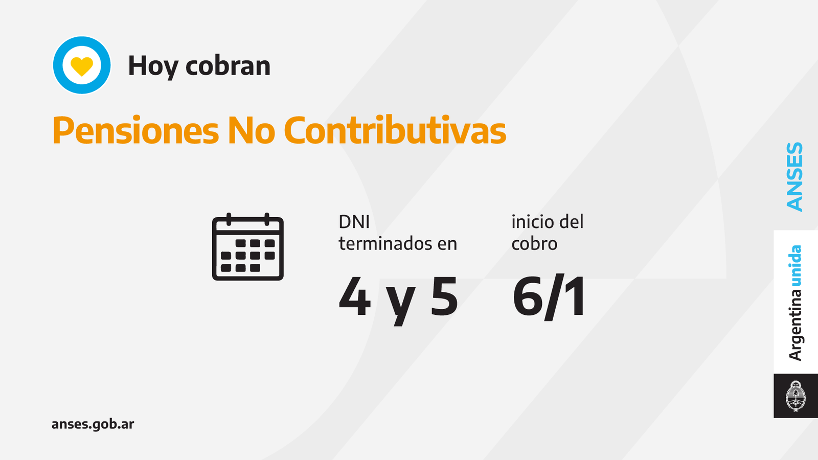 ANSES, calendarios de Pago de hoy Jueves 6 de Enero