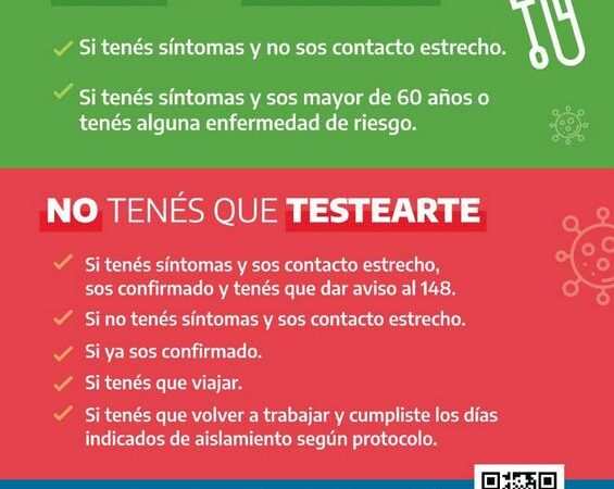 Por la ola de calor, la Provincia modificó horarios y direcciones de testeos