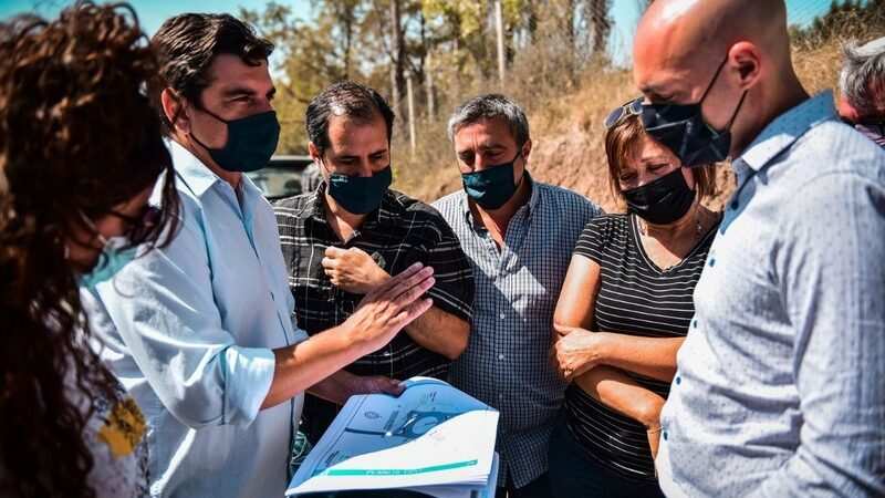 Beto Ramil supervisó obras de pavimentación y puesta en valor del espacio público en Belén de Escobar y Garín