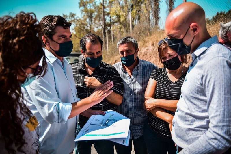 Beto Ramil supervisó obras de pavimentación y puesta en valor del espacio público en Belén de Escobar y Garín