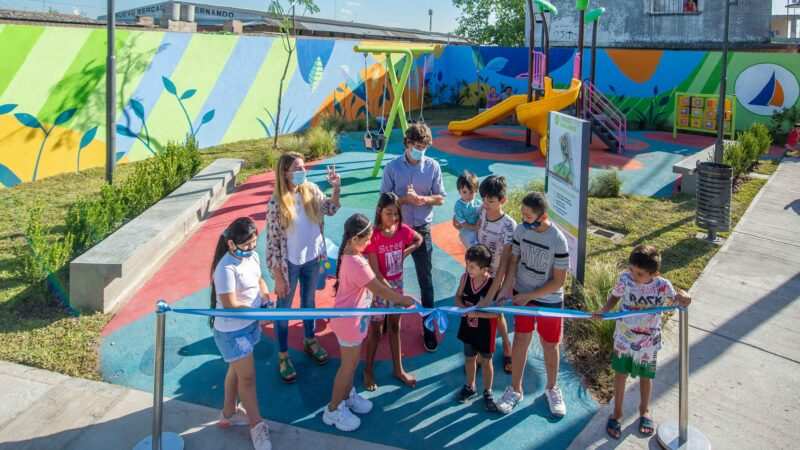 Juan Andreotti inauguró la nueva “Plaza Memoria y Corazón”, en el barrio San Jorge