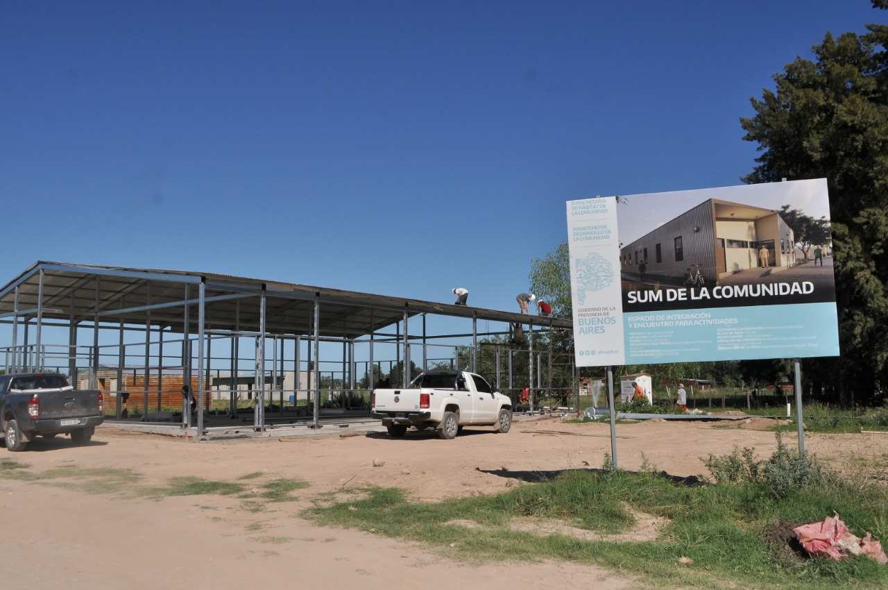 La Obra del SUM del Arroyo de la Cruz está con un avance del 50%