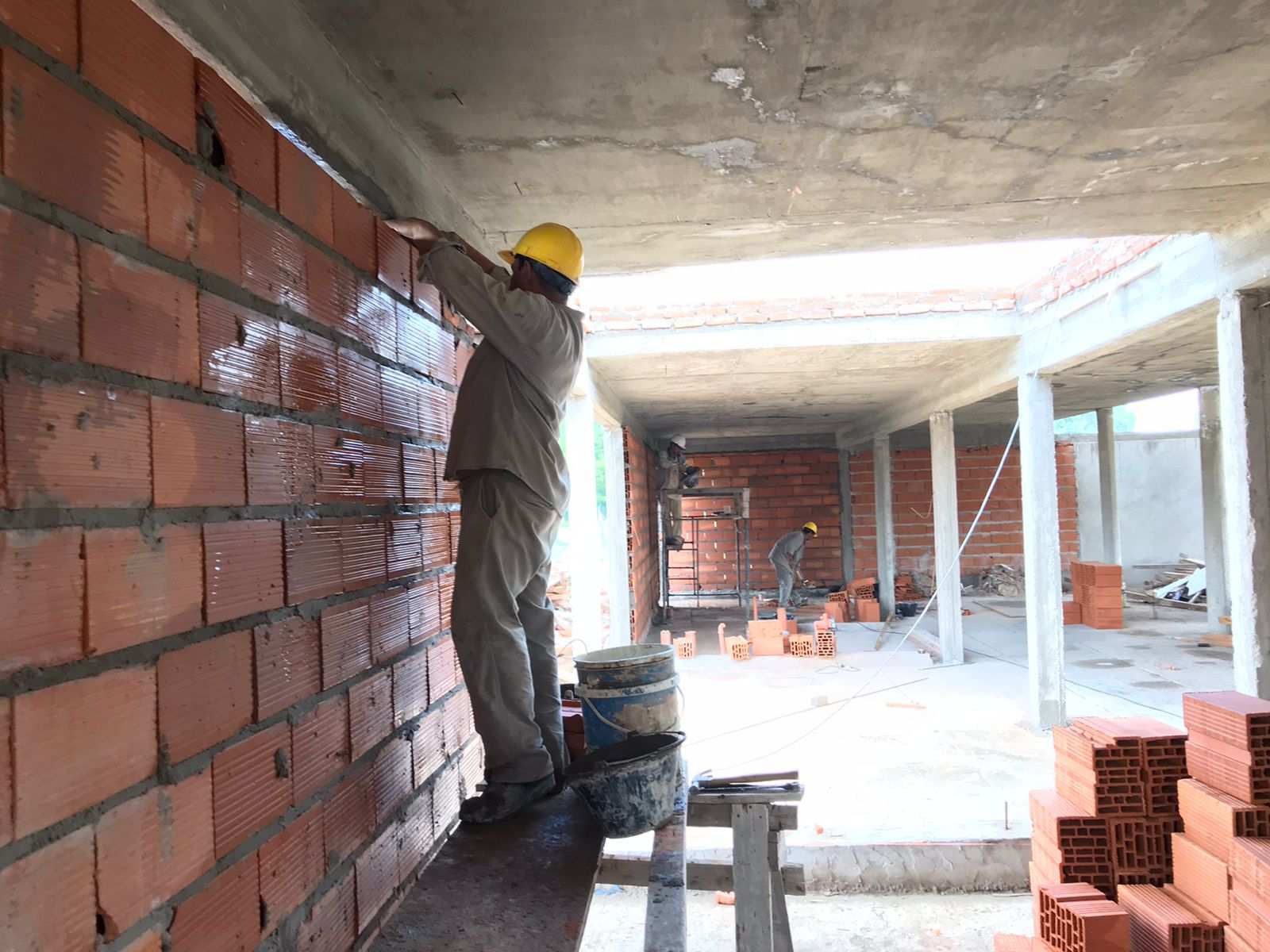 Prosigue la obra de construcción del Jardín de Infantes N° 905 de Arroyo de la Cruz