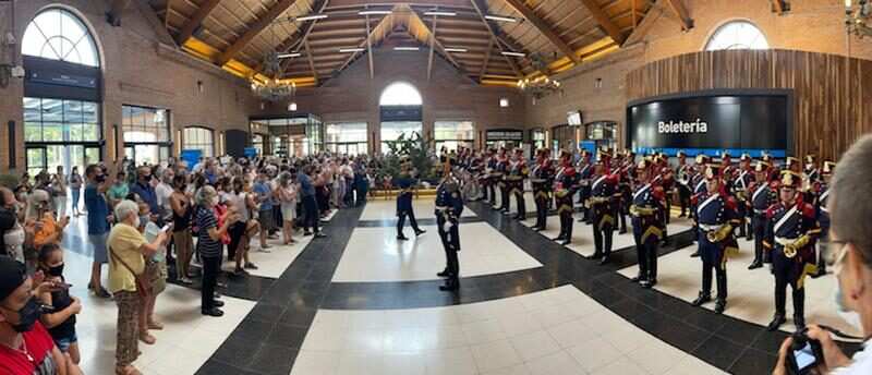 La Fanfarria Militar “Alto Perú” brilló en la estación Tigre
