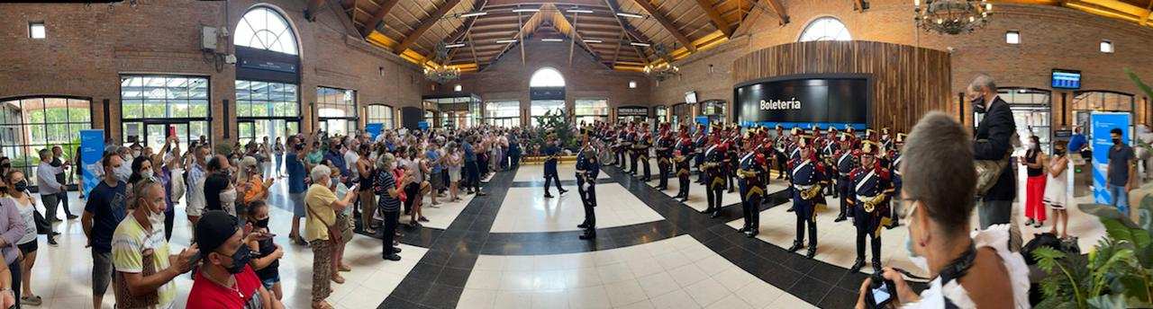 La Fanfarria Militar “Alto Perú” brilló en la estación Tigre
