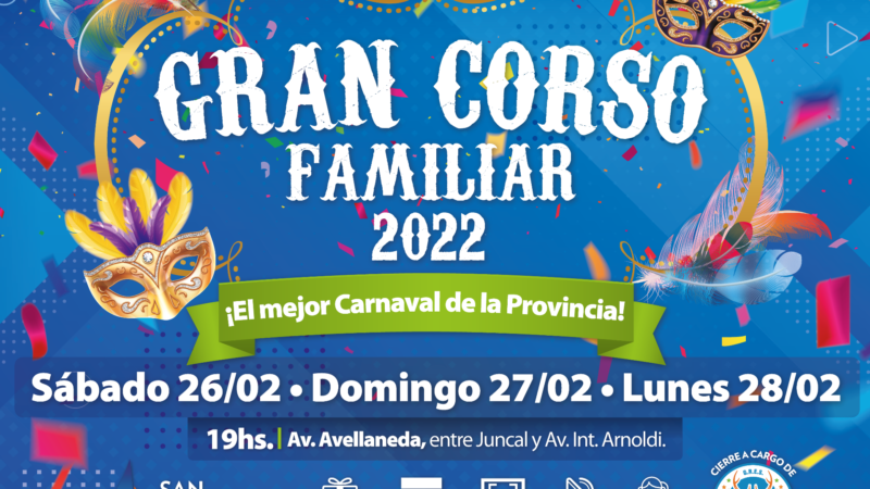 Vuelve el Gran Corso Familiar de San Fernando, el mejor carnaval de la Provincia