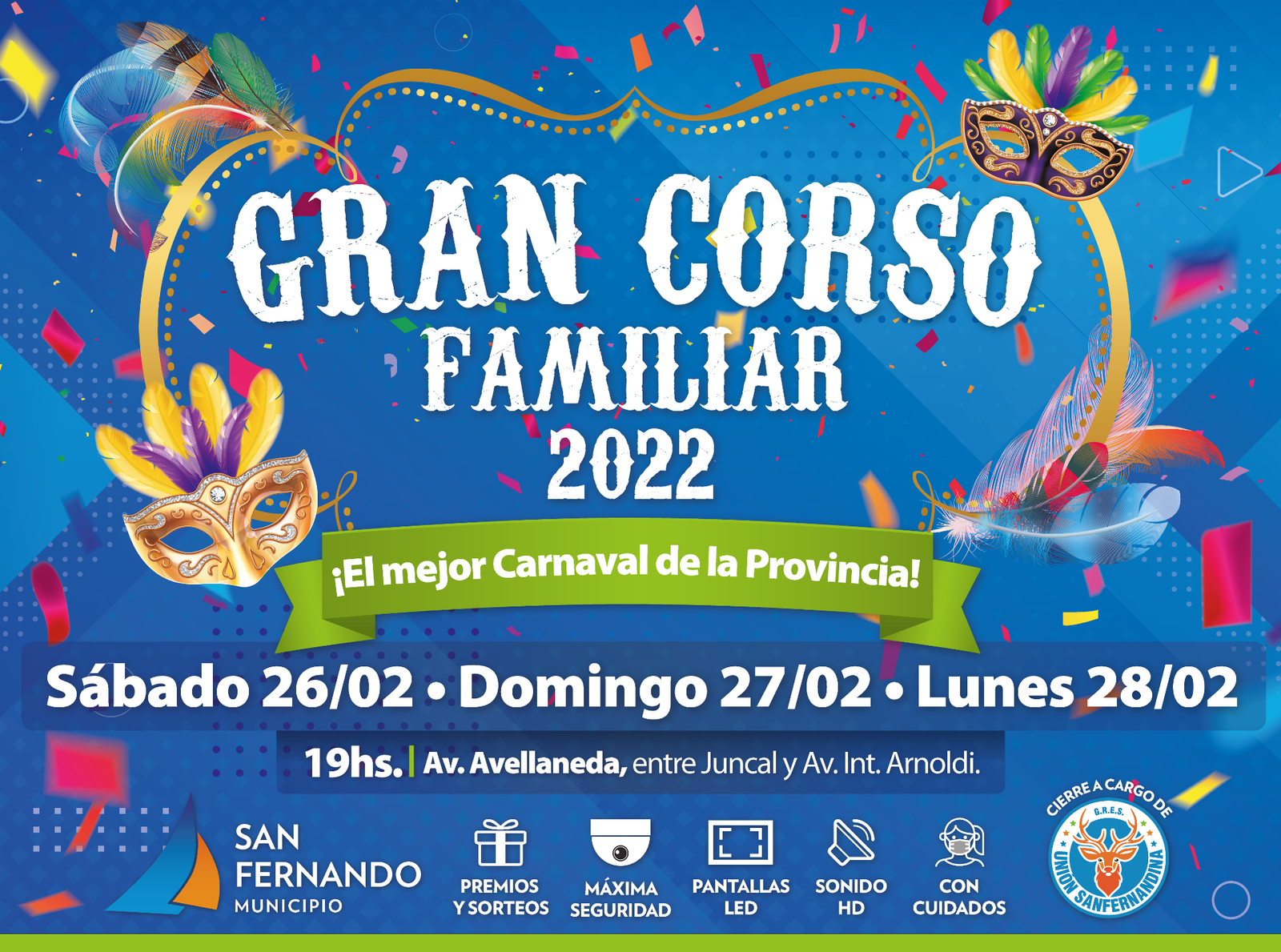 Vuelve el Gran Corso Familiar de San Fernando, el mejor carnaval de la Provincia