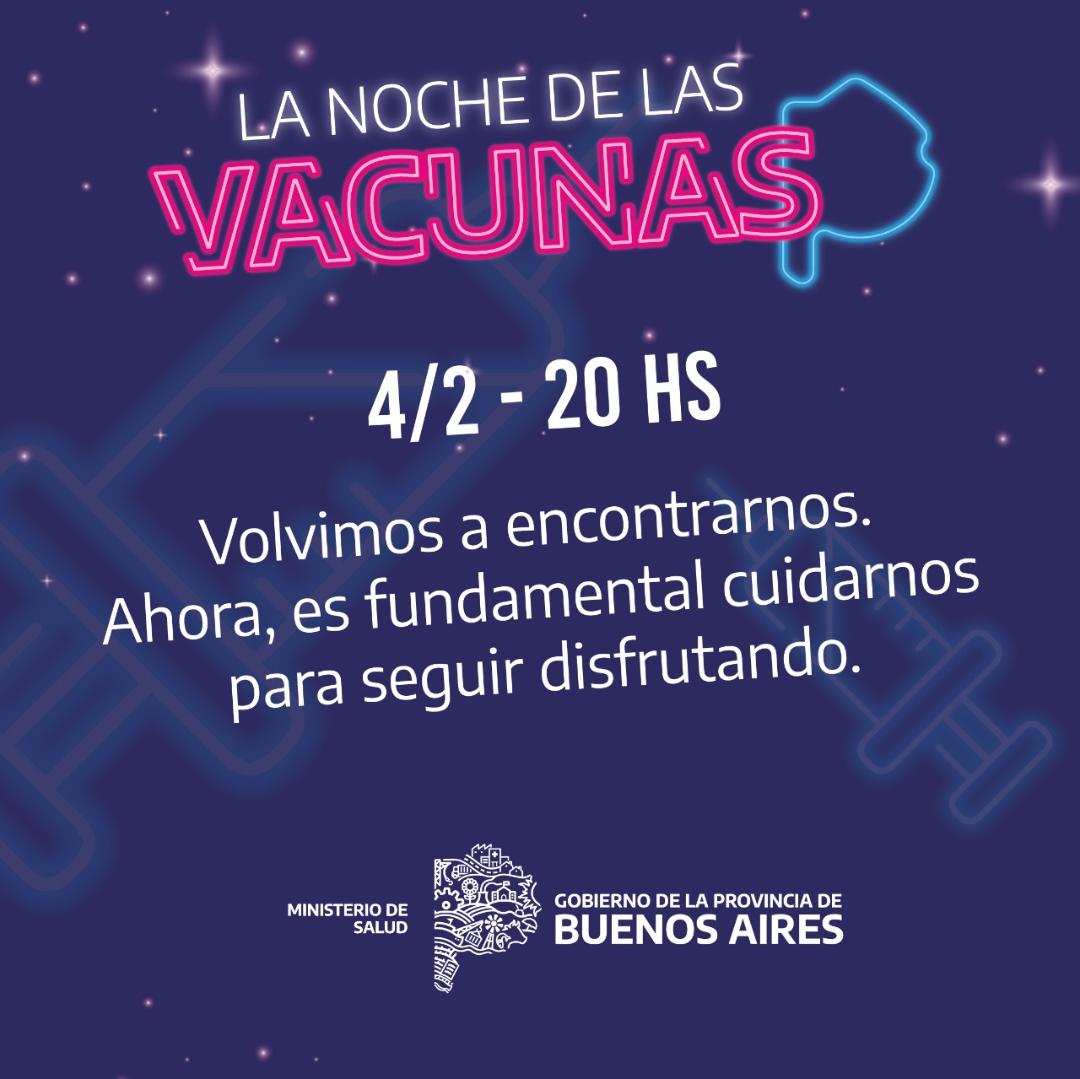 Hoy es “La noche de las vacunas”