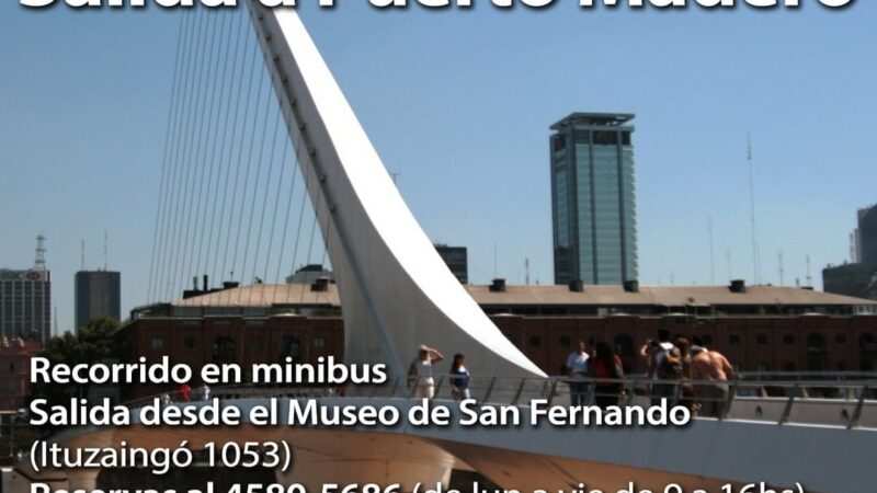 Mes de la Mujer: el Municipio de San Fernando organiza una visita guiada a Puerto Madero