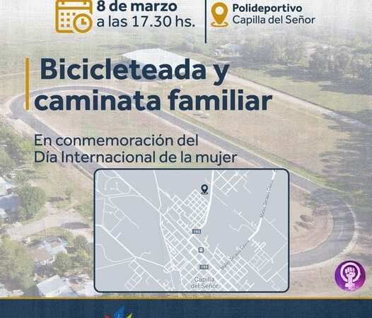 Exaltación, Bicicleteada y Caminata Familiar en la Semana de la Mujer