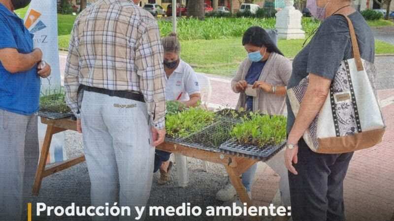 Exaltación, entrega de Semillas y Plantines