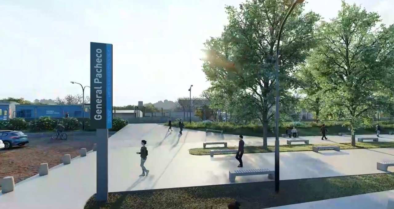 En el 146 Aniversario de General Pacheco las obras de la Estación y su entorno avanzan rápidamente.