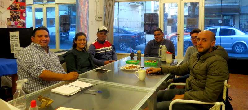 Sofía Vannelli recibió al Presidente de la Red de Murgas de San Fernando