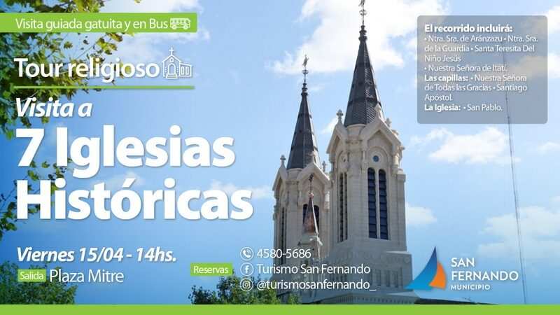En Semana Santa, San Fernando ofrecerá una visita guiada por 7 iglesias históricas  