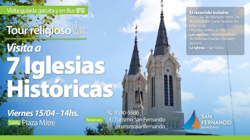 En Semana Santa, San Fernando ofrecerá una visita guiada por 7 iglesias históricas