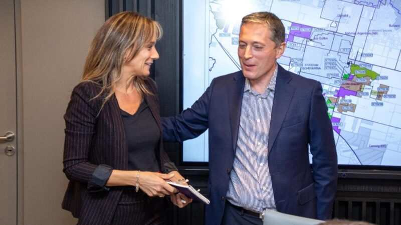 Malena Galmarini y Fernando Gray continúan trabajando para llegar con agua potable y cloacas a más vecinas y vecinos de Esteban Echeverría