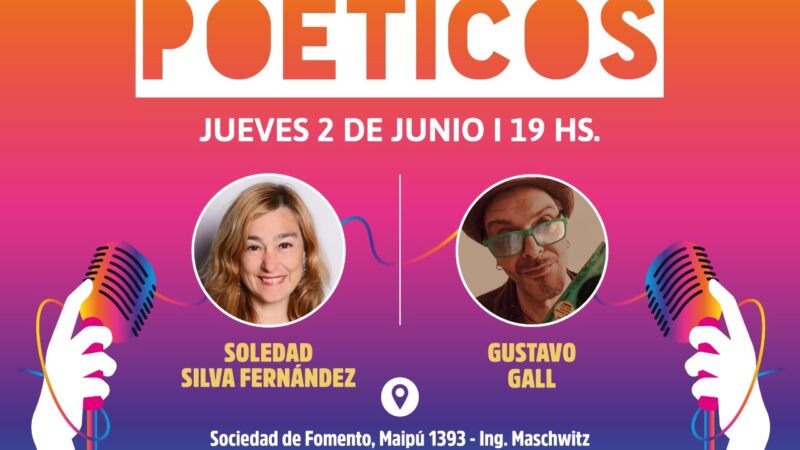 Escobar, con la participación de: Soledad Silva Fernández & Gustavo Gall, continúa el Ciclo de Recitales Poéticos 2022
