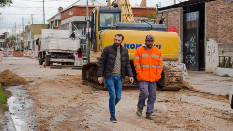 Selci supervisó el tramo final de la   repavimentación de la Av. Pedro Díaz