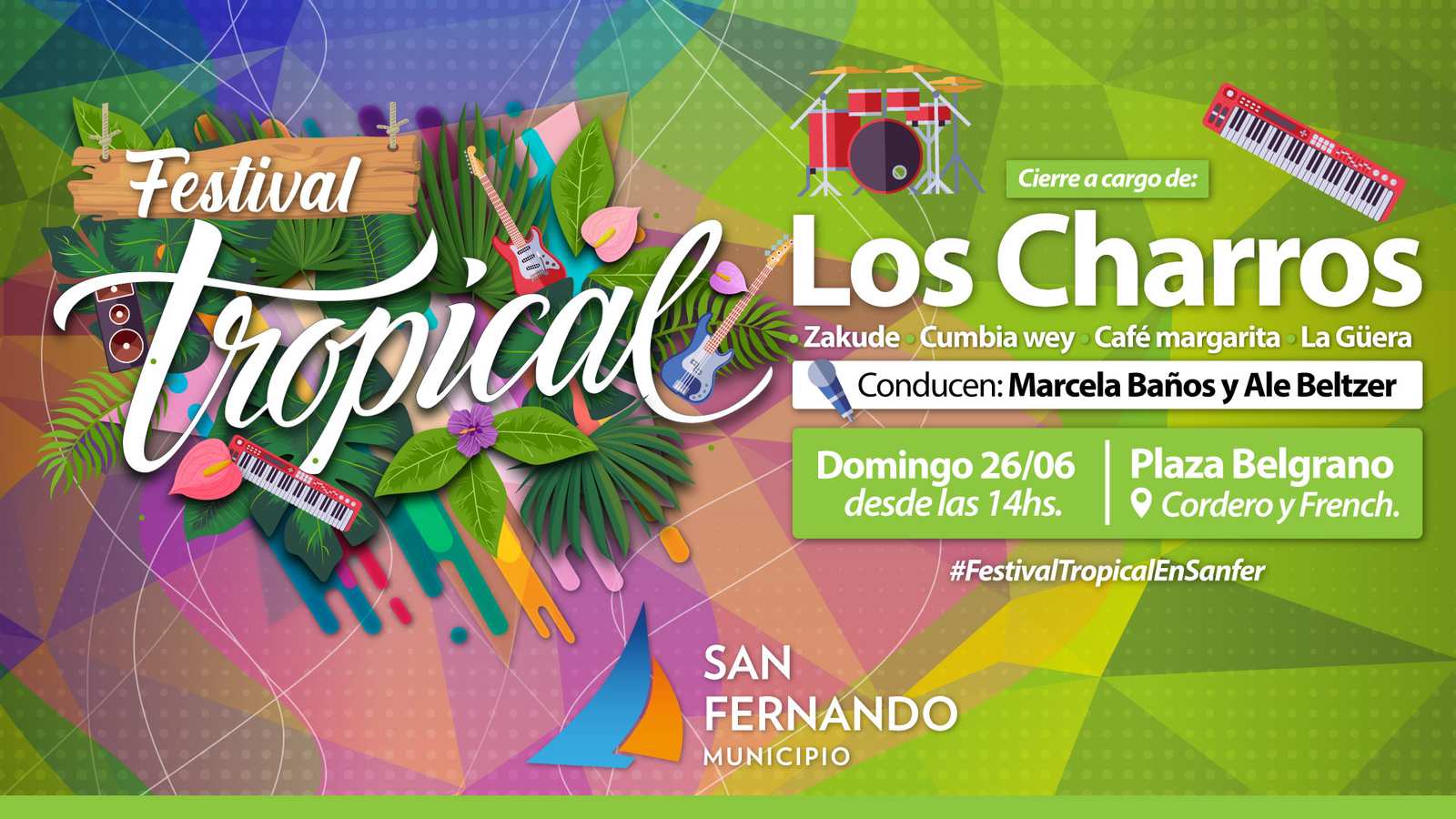 Este domingo habrá un nuevo “Festival Tropical” en San Fernando