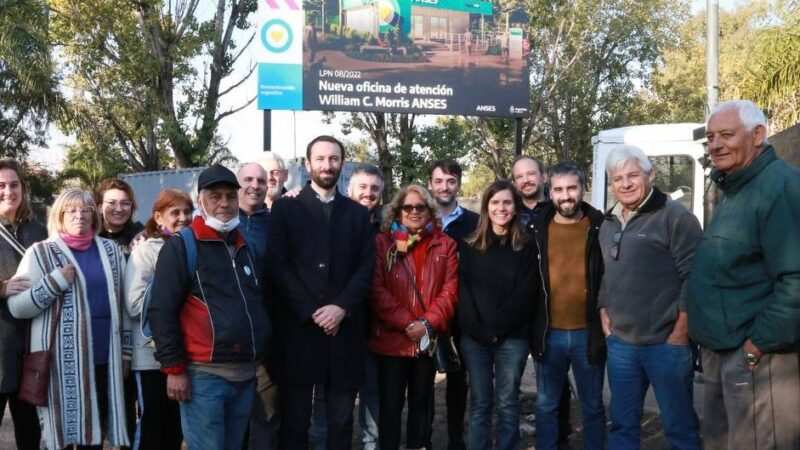 Raverta y Selci recorrieron la obra de la Nueva Oficina que abrirá en William Morris