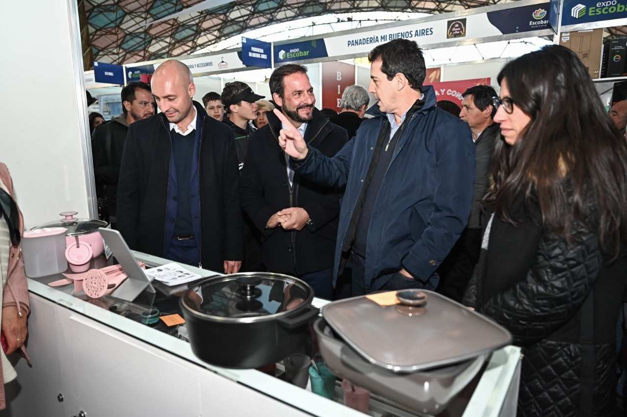 Expo Escobar 2022: Wado de Pedro, Ariel Sujarchuk y Beto Ramil se reunieron con empresarios para proyectar el desarrollo productivo del distrito y toda la región