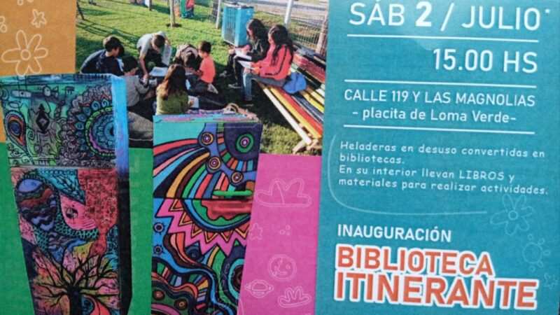 En Escobar, con una Biblioteca Ambulante apuestan a Incentivar la Lectura