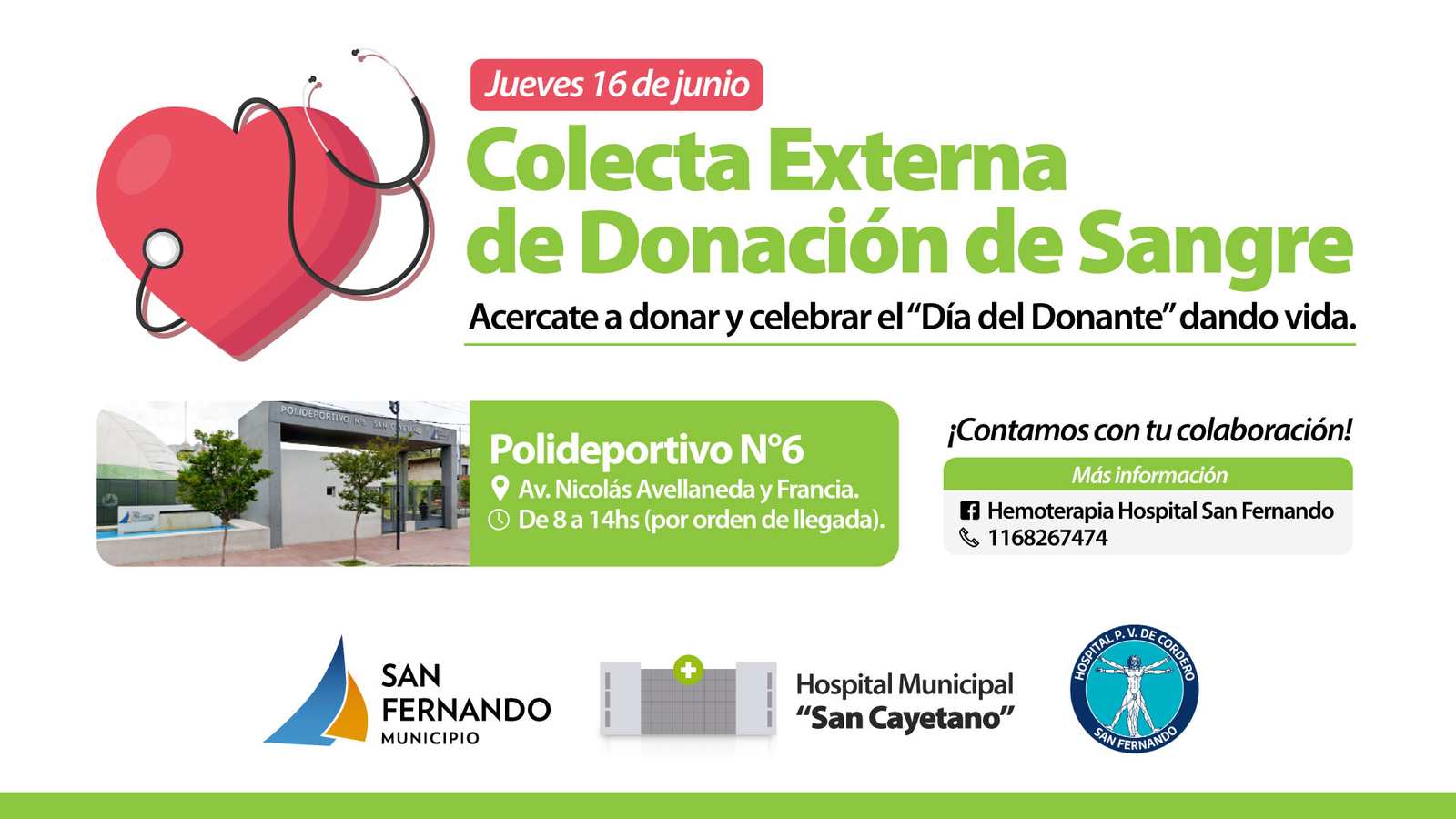 Doná sangre en San Fernando: el jueves se hará una colecta por el Día del Donante