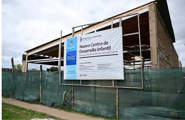 Avanza la obra del primer Centro de Desarrollo Infantil de Escobar que asistirá a niños y niñas desde los 45 días