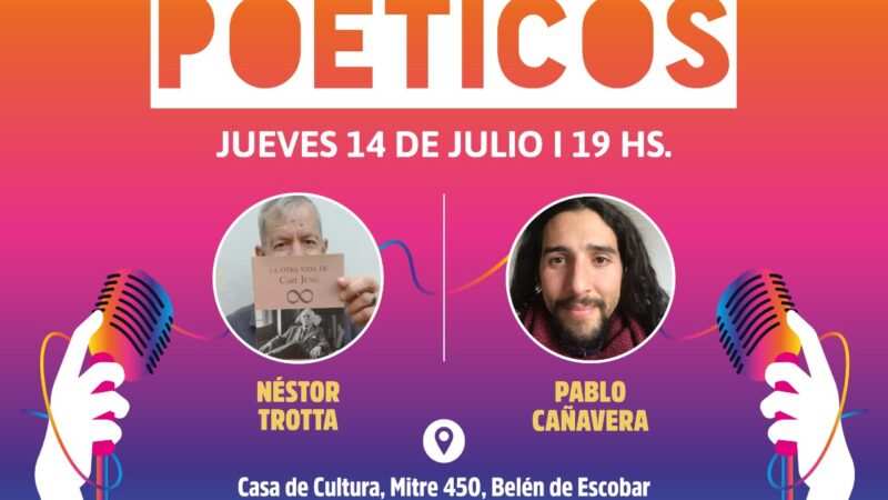 Escobar, Nestor Trotta & Pablo Cañavera en el Ciclo de Recitales Poéticos 2022
