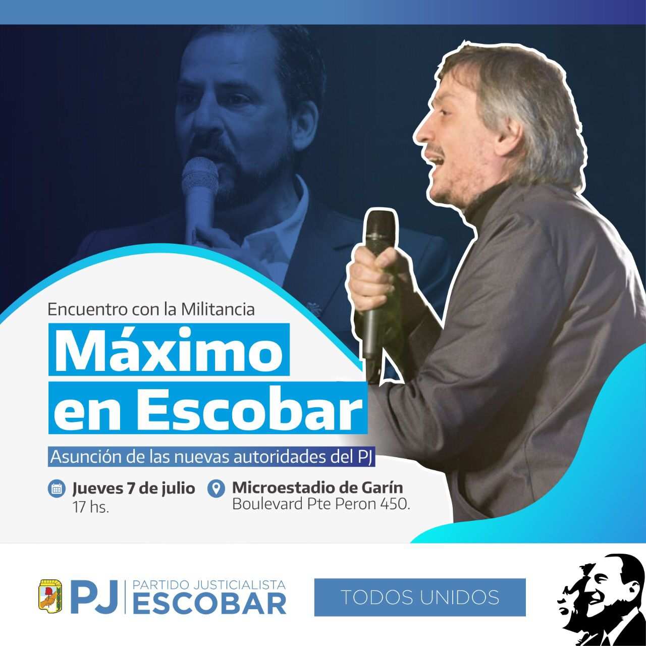 Máximo Kirchner encabeza en Escobar un encuentro con la militancia del PJ Bonaerense