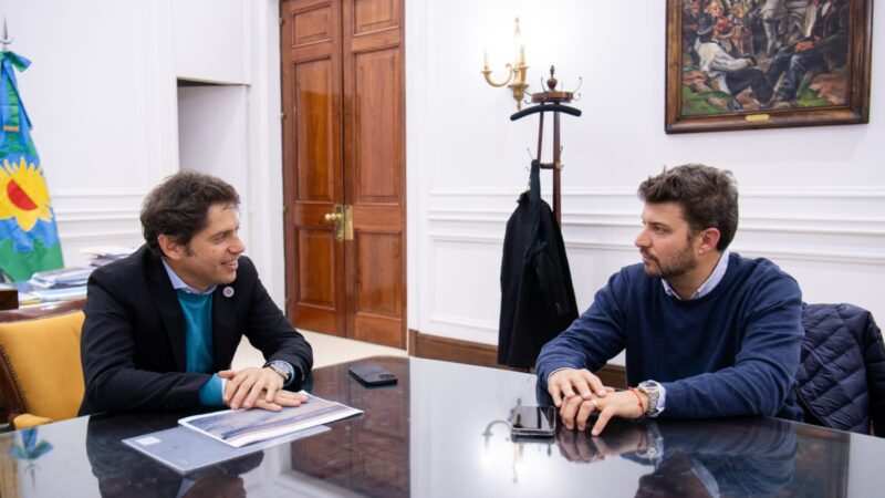 Diego Nanni en reunión de Gestión con Axel Kicillof