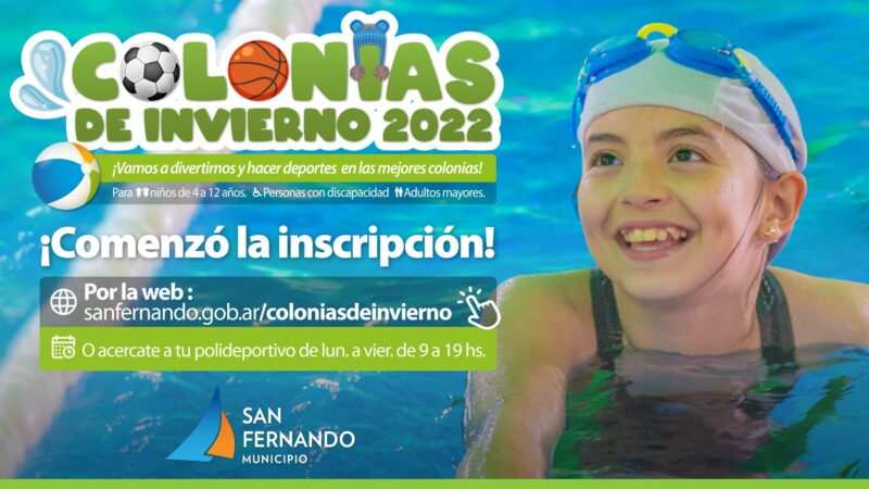 San Fernando inició la inscripción para sus Colonias de Invierno 2022