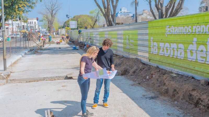 Juan Andreotti recorrió el avance de la renovación de la zona del Canal