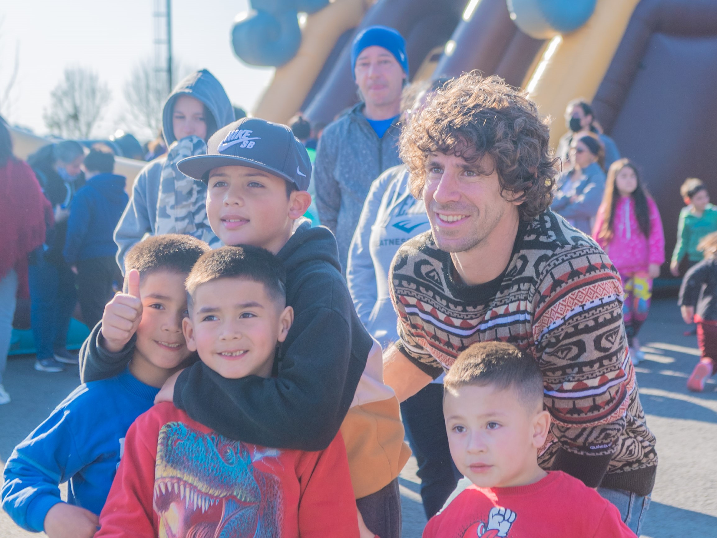 Juan Andreotti estuvo presente en los festejos por el “Mes de las Infancias”