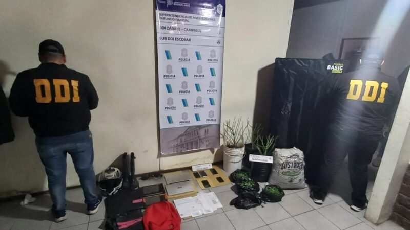 Allanan un domicilio tras un Robo Millonario en Garín y encuentran Estupefacientes