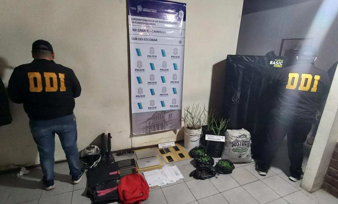 Allanan un domicilio tras un Robo Millonario en Garín y encuentran Estupefacientes