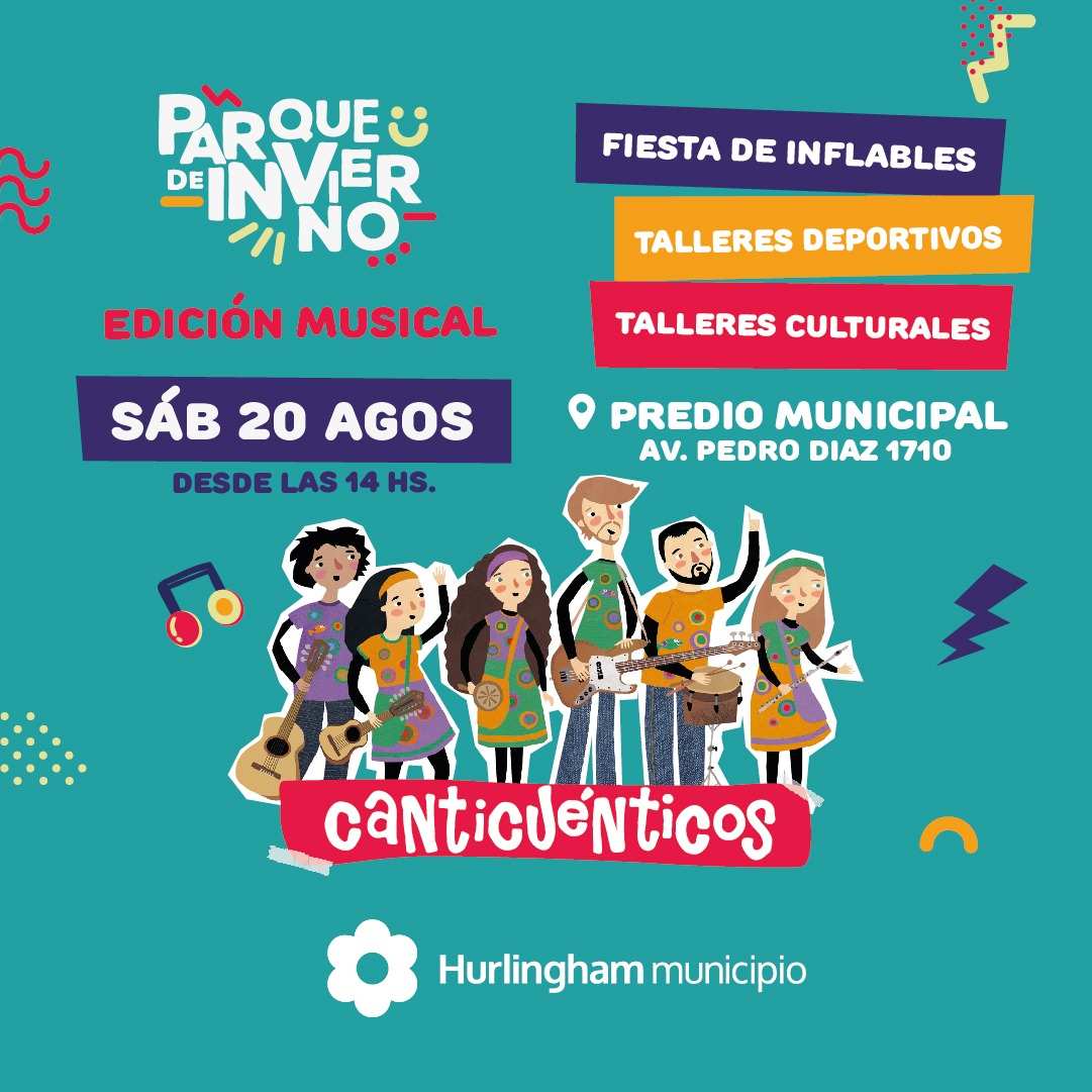 Hurlingham, Día de la Niñez, vuelve el Parque de Invierno con una edición musical