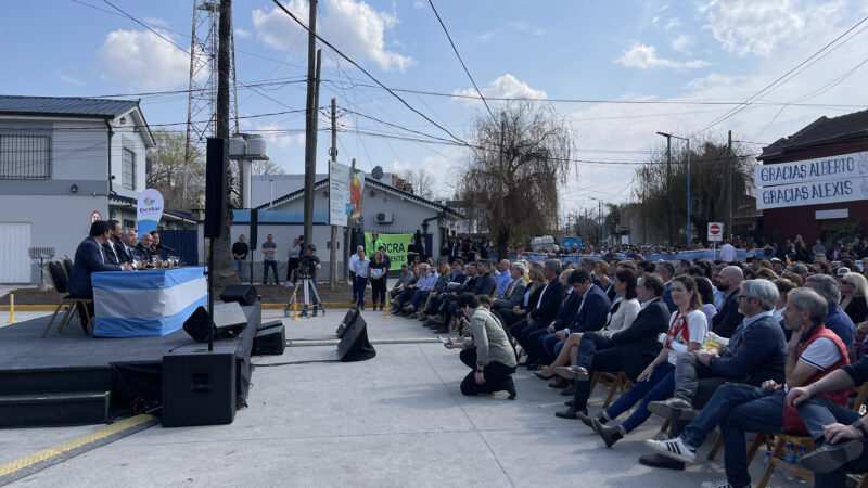 Sofi Vannelli en la inauguración del paso bajo nivel -Pablo Podestá- en Escobar:” Es una obra estratégica para la integración y la conectividad”.