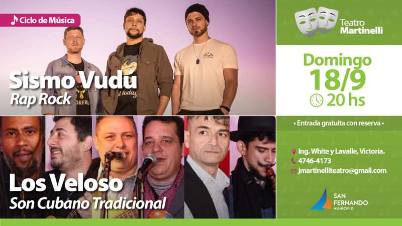 Se vienen nuevas funciones, recitales y películas en el Teatro Martinelli de Victoria