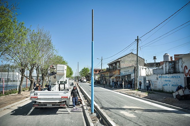 Escobar, la pavimentación del Boulevard 5 de Junio en Maquinista Savio ya se encuentra avanzada en un 90%