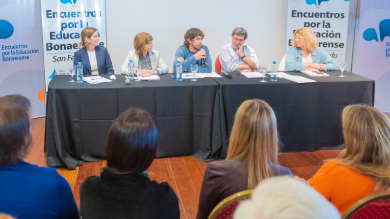 Juan Andreotti y Alberto Sileoni compartieron el Encuentro por la Educación Bonaerense en San Fernando